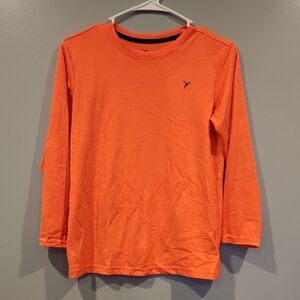 Old NavyOrange Kids Long Sleeve Shirt Go-Dry Active Wear Large